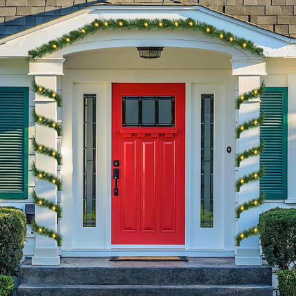 Timoo 45FT Green Garland Christmas Garland 3Pack Christmas Tree Garland Christmas Greenery Garland with 150 Incandescent Pine Garland Christmas Garland for Tree Indoor Outdoor Christmas Garland Decor