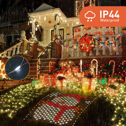 Leisure world Christmas Decorations Outdoor Net Lights, 4.3 x 3.9 ft Snowman Lights, 320 LED Net Lights Outdoor Mesh Lights, 8 Modes Christmas Net Lights for Yard, Patio, Party Decorations