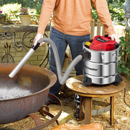 Vacmaster Eav508S 1101 5Gallon 8 Amp Ash Vacuum Cleaner Stainless Steel Tank With Hepa Filter & Hose Accessories, 5 Gal, Red