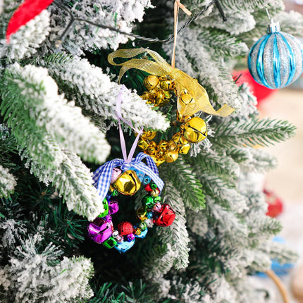 CEWOR 315 Pieces Christmas Jingle Bells 7 Sets Craft Kits Christmas Tree Ornaments DIY for Adult Christmas Home Decorations