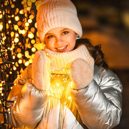 Minetom USB Fairy Lights Plug in, 66 Feet 200 LED Twinkle String Lights with Remote and Timer, Waterproof 8 Modes Starry Lights for Indoor Wreath DIY Party Wedding Christmas Decoration, Warm White