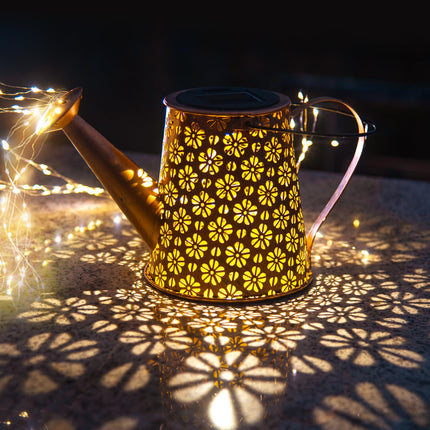 Solar Watering Can Lights,Solar Lights Outdoor Garden Decor,Large Hanging IP65 Waterproof Solar Lantern Landscape Lights Outside Decor for Garden Yard Pathway Christmas s for Mom Birthday