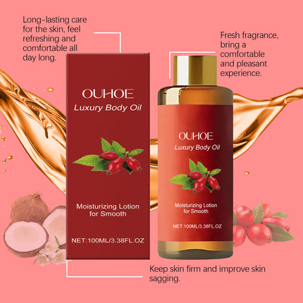 OUHOE Body Moisturizing Oil, Daily Nourishes And Improves Skin Elasticity, Firming, Moisturizing And Moisturizing Essential Oil For Body Care