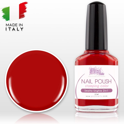 Smalto Rosso per Unghie 2in1 Professionale 12 ml