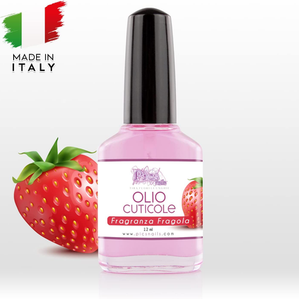 Olio Cuticole Unghie per Mani E Piedi Professionale Fragola 12 ml
