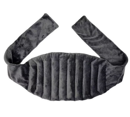 Microwave Heating Waist Belt with Flaxseed Filling, Warm Abdominal Heat Therapy Belt, Double-Sided Plush Neck and Shoulder Heat Pad