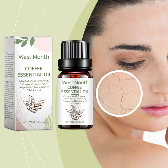 West&Month Coffee Seed Essential Oil, Gentle Moisturizing Skin Care Multi-Effect Essence Oil Nourishes Massage Oil