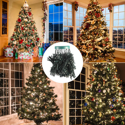 Christmas Tree Lights String, 6.6 Ft 400 LED Christmas Lights String, 16 Wires, Waterproof String Lights, 8 Modes and Memory Function, Pluggable, for Christmas Tree Decoration (Warm White)