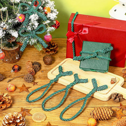 Christmas Garland Ties Christmas Decorative Twist Ties Reusable Banister Ties for Garland Home Party Decoration, 16.1 Inch (30 Pieces)