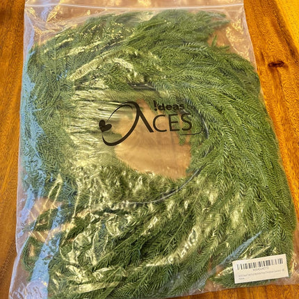 Real Feel Dense Norfolk Pine Christmas Garland - 39.99 with Prime Delivery. ONLY Purchase from IDEAS BY ACES to Avoid Counterfeit Products Being Sold ON This Listing by Others