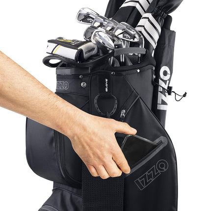 Izzo Golf Deluxe Cart Bag - Golf Cart Bag for Push Cart or Golf Cart