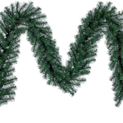 Vickerman 9' Douglas Fir Artificial Christmas Garland - Unlit - Faux Fir Christmas Garland - Indoor or Outdoor Garland - Reliable and Durable - Faux Realistic Garland