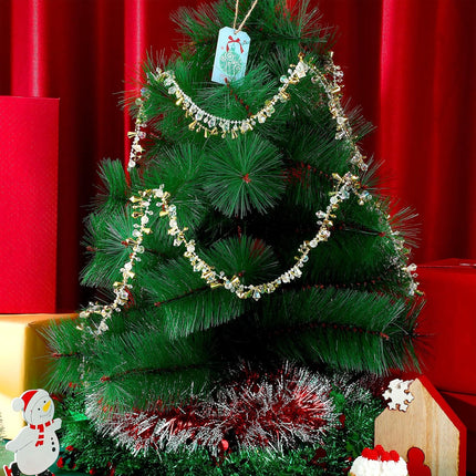 30 Feet Christmas Clear Iridescent and Gold Bead Garland Christmas Tree Bead Garlands Christmas Tree Twist Bead Garland String Acrylic Bead Strands Chains for Christmas Party Tree Fireplace Decor