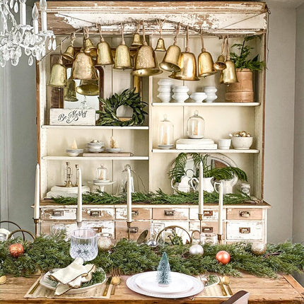6Ft Christmas Pine Garland, Christmas Greenery Garland Realistic Cedar Artificial Cypress Garland for Holiday Mantel Fireplace Table Centerpiece Decor
