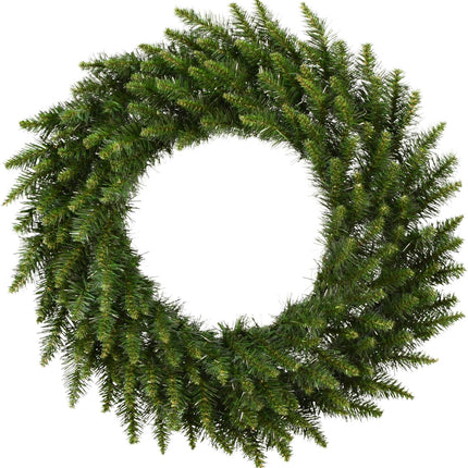 Vickerman 24" Camdon Fir Artificial Christmas Wreath Featuring 130 PVC Tips - Unlit - Wreath for Indoor or Outdoor - Seasonal Home Decorations