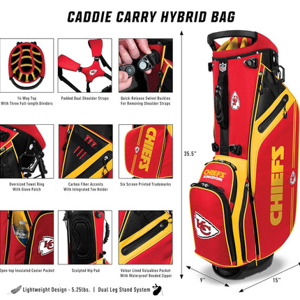 Team Effort NFL Caddie Carry Hybrid Golf Bag