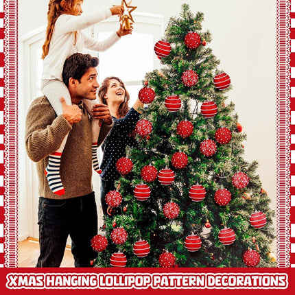 Poen 12 Pcs Christmas Ball Ornaments 2.76 Inch Hanging Pearl Foam Christmas Tree Decorations Glitter Christmas Tree Ornaments Set for Wedding Party Tabletop Wreath Garland Decoration(Red)