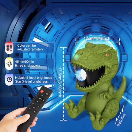 Dinosaur Galaxy Projector, Star Projector with Timer and Remote, Dinosaur LED Nebula Night Light for Kids, Adults, Room Decor, s for Birthdays, Halloween, Christmas