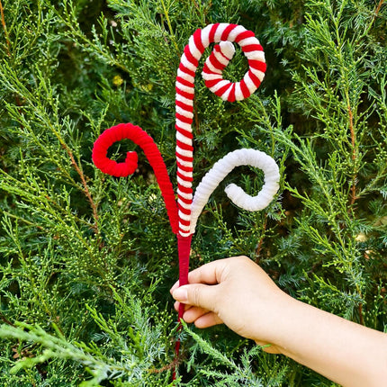 Candy Cane Christmas Decorations, 6 Pcs Christmas Tree Picks, 17 Inch Red and White Christmas Ornaments for Christmas Tree Topper Filler, Big Large Ornaments Grinchs Candyland Xmas Decorations