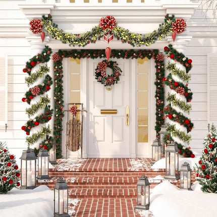 32.8 Ft Gold Tinsel Garland Metallic Shiny Twist Garland Hanging Decorations for Christmas Holiday Birthday Party Supplies Indoor Outdoor Ornaments Home Decor
