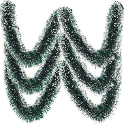 24 Pieces 157.4 Feet Christmas Tinsel Garland Xmas Metallic Tinsel Twist Garland Shiny Hanging Decoration for Christmas Tree Wreath Wedding Party Supplies