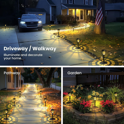 SOLPEX Solar Lights Outdoor Waterproof, Solar Garden Lights,Pathway Lights Solar Powered,Landscape Lighting,Outdoor Lights for Yard, Garden, Pathway, Patio, Walkway, Driveway, 8 Pack(Warm White)
