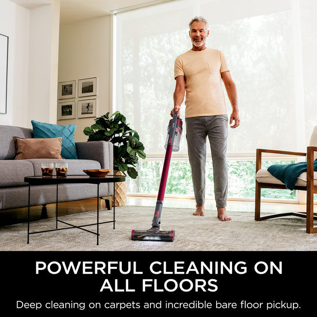 Shark Rocket Pet Pro With Selfcleaning Brushroll, Hepa Filter Lightweight Cordless Stick Hand Vacuum, 7.5 Lbs, Magenta