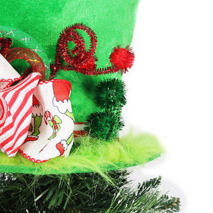Grinch Christmas Tree Topper - Hand Made Tree Decoration Grinch Tree Topper