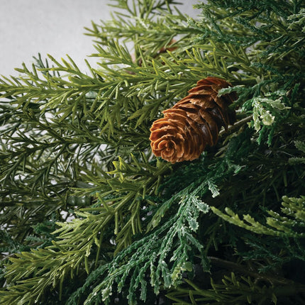 Sullivans 9 Ft Artificial Arborvitae Garland, Christmas Garlands, Garland, Christmas Décor, Winter Garland, Mantel Décor, Realistic Life-Like Aritficial Garland