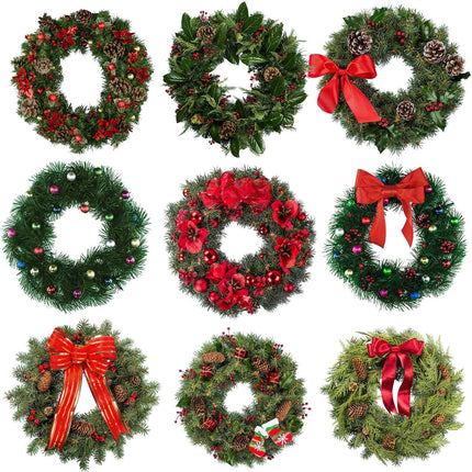 Sumind Christmas Flat Wire Rings Wire Wreath Frame Wire Wreath Making Rings for Year Valentines Decoration (3 Pieces, 14 Inches)