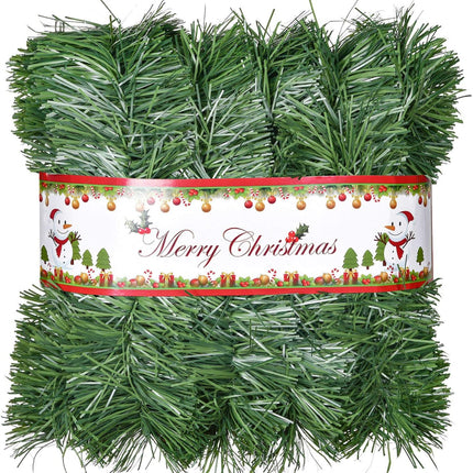 Artiflr 33Ft Christmas Garland Clearance, Artificial Pine Garland Greenery Holiday Decor for Home Fireplaces Holiday Party Decoration Outdoor or Indoor