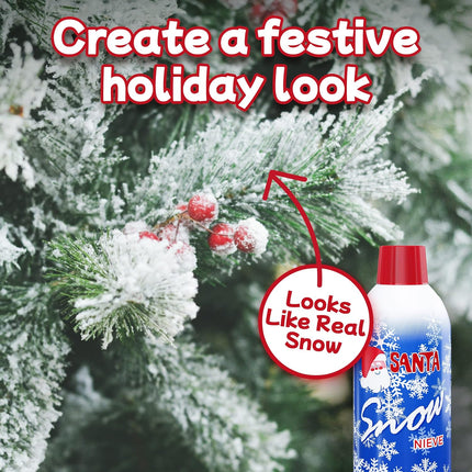 Prextex Winter Textured Snow Spray - 2 Pack 13oz Aerosol Bottles - Flocking Spray for Christmas Tree, Artificial Snow Spray for Crafts, Fake Snow for Windows, Holiday Decorations, Snow Effect