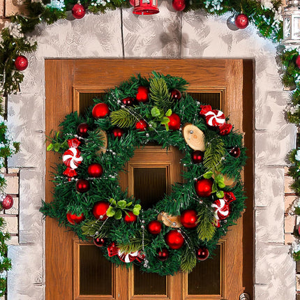 100 Feet Christmas Tree Decorations, Christmas 2 Sizes Hanging Beads Garland Chain, Christmas Tree Beads Trim Garland Decoration for Home Mantle Fireplace Wreath Xmas Tree Decor Supplies