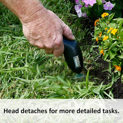 Bell+Howell Bionic Trimmer Handheld, Cordless Rechargeable Garden Grass and Weed String Cutter with Detachable Head for Portable use As Seen On TV