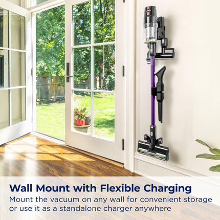 Bissell Cleanview Xr Pet 300W Lightweight Cordless Vacuum W Removable Battery, 40Min Runtime, Deepcleaning Furbrush & Tangle Brush Roll, Led Lights, Xl Tank, Dusting & Crevice Tool, Wall Mount