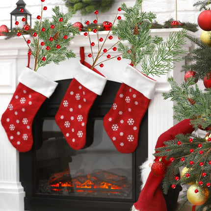 Sggvecsy 30 Pcs Artificial Pine Branches Fake Greenery Pine Picks with Pine Cones Artificial Red Berry Branches Christmas Pine Needles for DIY Wreath Xmas Embellishing Flower Arrangements Decoration