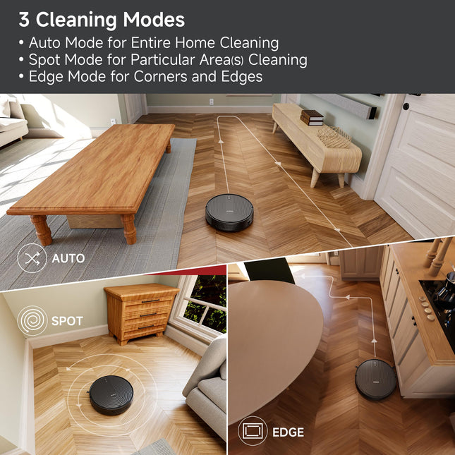 Rs1 Robot Vacuum Cleaner Tangle Suction 140Min Runtime Automatic Recharge Robotic Vacuums, Remoteappalexagoogle Control, Schedule Cleaning, Good For Pet Hair, Hard Floors, Carpets