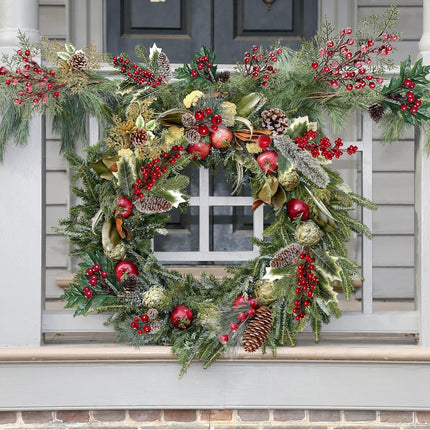 Sggvecsy 20 Pack 10 Kinds Artificial Christmas Picks Assorted Red Berry Picks Stem Faux Pine Picks Spray with Pinecones Holly Leaves for Floral Arrangement Wreath Winter Holiday Season Decor