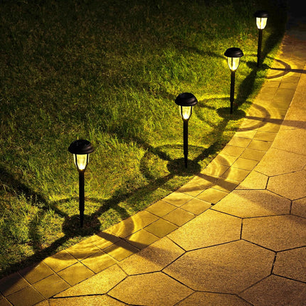 Solpex 8 Pack Solar Pathway Lights, Solar Path Lights Waterproof, Solar Garden Lights Outdoor For Garden, Yard, Pathway, Landscap