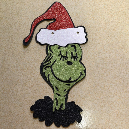 Red and Green Merry Christmas Grinches Banner Grinches Christmas Banner Grinches Christmas Decorations Banner for Grinches Christmas Party Supplies Grinchmas Christmas Party Decorations