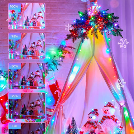 Minetom String Lights Color Changing - 22 Colors 66FT 200 LED Fairy String Lights with Remote,Twinkle Fairy Lights Indoor with 12 Lighting Modes, Pastel Easter Lights for Bedroom Classroom St. Patrick