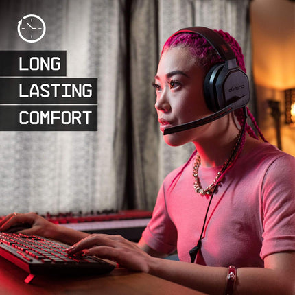 ASTRO Gaming A10 Wired Gaming Headset, Lightweight and Damage Resistant, ASTRO Audio, 3.5 mm Jack, for Xbox Series X|S, Xbox One, PS5, PS4, Nintendo Switch, PC, Mac- Black