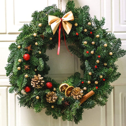 URATOT Wire Wreath Frame Round Christmas Dark Green Wreath Frame Metal DIY Floral Crafts Wire Wreath Ring Round for Year Thanksgiving Valentines Day Decorations (5, 12 inch)