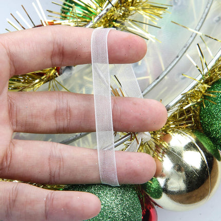 16 Inch Christmas Ball Wreath Ornaments Home Party Decors Xmas Holiday Decorative Shatterproof Hanging Ornament Wreath for Front Door Red Gold Green