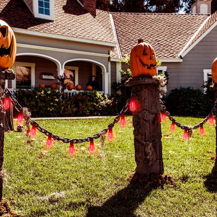 10Ft Halloween LED String Light with Red Blood Tear Drops, Halloween Decorations Lights with 10 ST40 LED Bulbs, Outdoor Halloween Spooky Lights for Patio, Balcony, Party, Halloween Decoration, Black