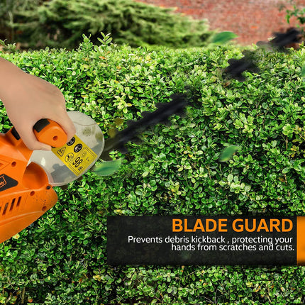 SuperHandy Hedge Trimmer 20-Inch Corded Electric 120V 4-Amp Lightweight Lawn and Garden Landscaping