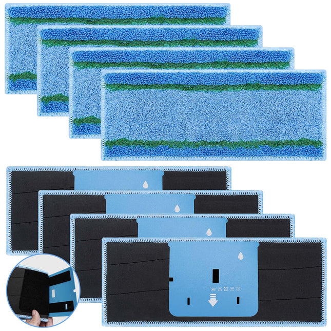 8 Pack d M6 Wet Mopping Pads For Irobot Braava Jet M6 Series 6110 6012 6112 6113 Ultimate Robot Mops, Sticky Design, Detachable, Washable And Reusable M6 Pads Accessories Parts