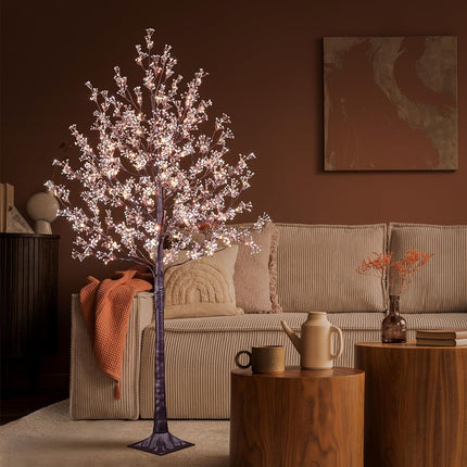 Lightshare Lighted Gypsophila Tree 6FT 176 LED Artificial Baby Breath Flowers with Lights for Wedding Home Christmas Holiday Decoration (Gypsophila Tree)