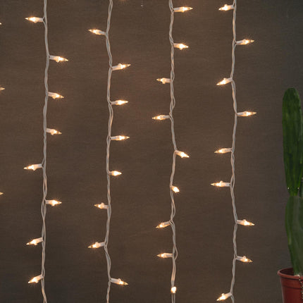 Brite Star 100 Count Mini String Christmas Lights, Clear - 22 feet Indoor/Outdoor Christmas Tree Lights with White Wire