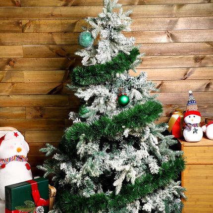 4 Pack Christmas Garland Total 262 ft Non Lit Artificial Greenery Garland Pine Garland Christmas Decorations Soft Green Holiday Decor Home Garden for Outdoor Indoor Stairs Fireplaces
